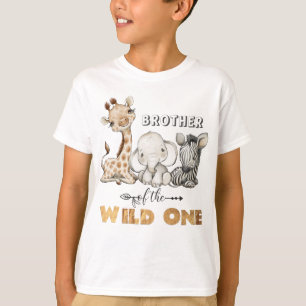 Brother of the Wild One Birthday T-Shirt