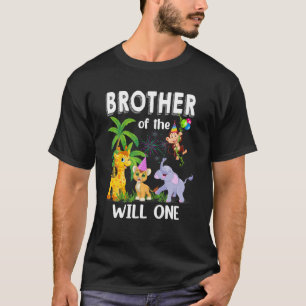 Brother Of The Wild One Zoo Birthday Safari Jungle T-Shirt