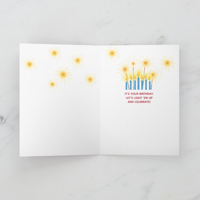 Brother Patriotic Birthday Card (Inside)