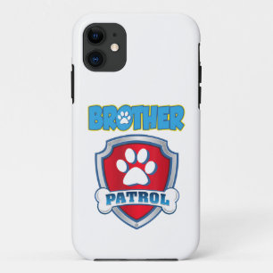 Brother Patrol Shirt - Dog Mum Dad Funny Gift Case-Mate iPhone Case