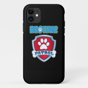 Brother Patrol Shirt - Dog Mum Dad Gift Birthday Case-Mate iPhone Case