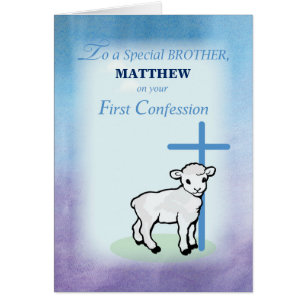 Brother Personalise Name Custom First Confession