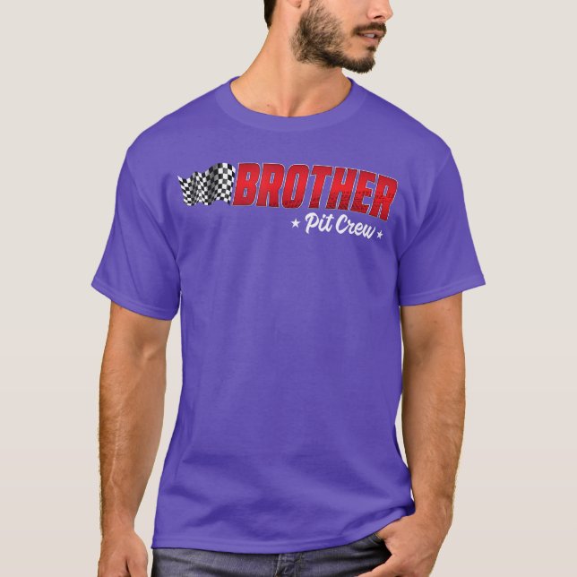 Brother Pit Crew Race Birthday Family Racing Boys T-Shirt (Front)