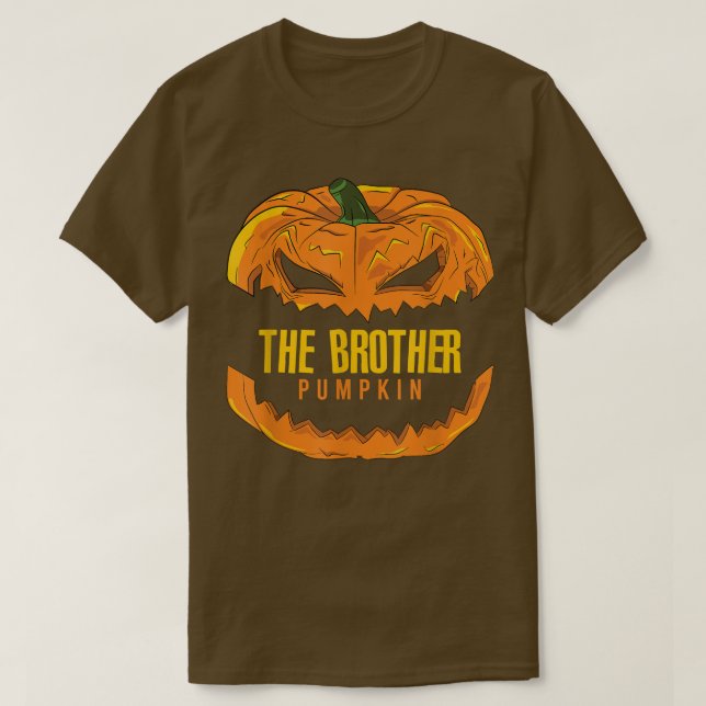 Brother Pumpkin Matching Family Group Halloween Pa T-Shirt (Design Front)