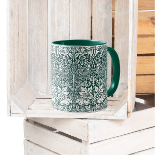Brother Rabbit Green Pattern William Morris Mug
