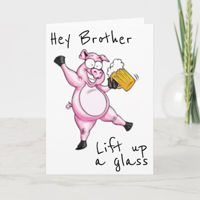 **BROTHER** READY TO CELEBRATE **BIRTHDAY** CARD (Front)