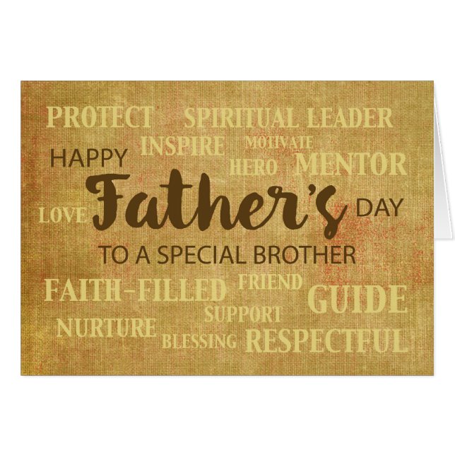 Brother Religious Father's Day Qualities (Front Horizontal)