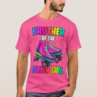 Brother Roller Girl Roller Skating Birthday Matchi T-Shirt