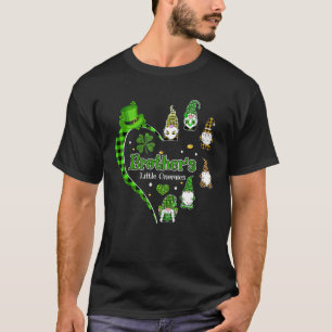 Brother S Little Gnomies Cute Gnomes Heart St Patr T-Shirt