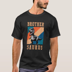Brother Saurus Brother of Birthday Saurus Dinosaur T-Shirt