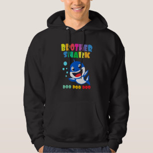 Brother Shark Cute Baby Shark Family Matching Out Hoodie
