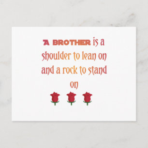 Brother "Shoulder to Lean On Postcard