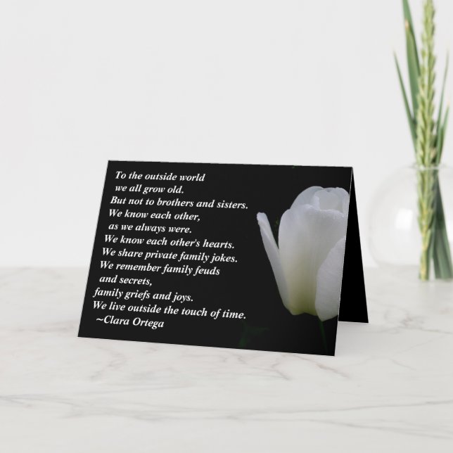 Brother / Sister birthday Card (Front)