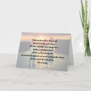 Brother / Sister birthday Card