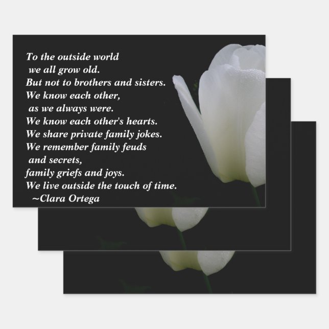 Brother / Sister birthday Wrapping Paper Sheet (Set)