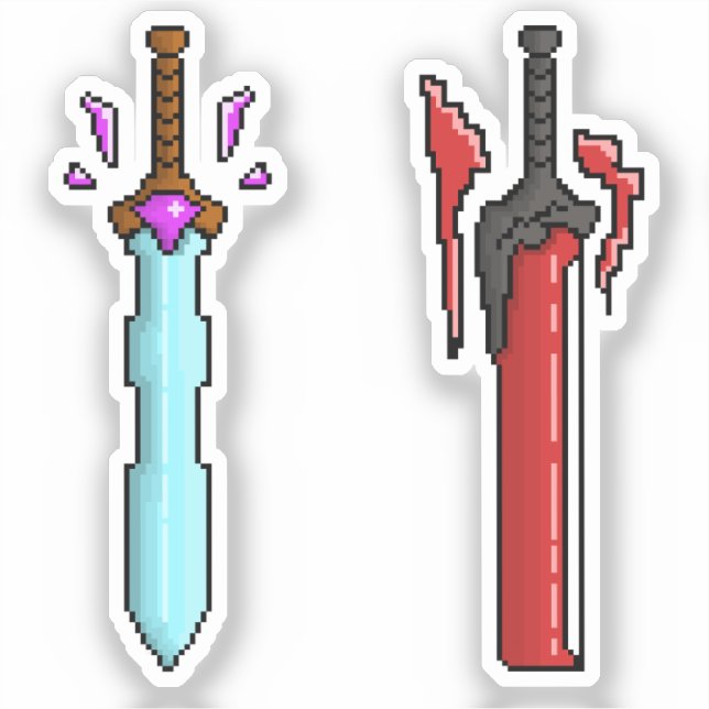 Brother Swords Day and Night Fantasy Weapon (Front)