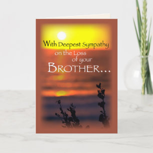 Brother, Sympathy, Sunset Card