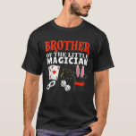 Brother The Little Magician Birthday Party Kids Ma T-Shirt<br><div class="desc">Brother The Little Magician Birthday Party Kids Magic Theme</div>