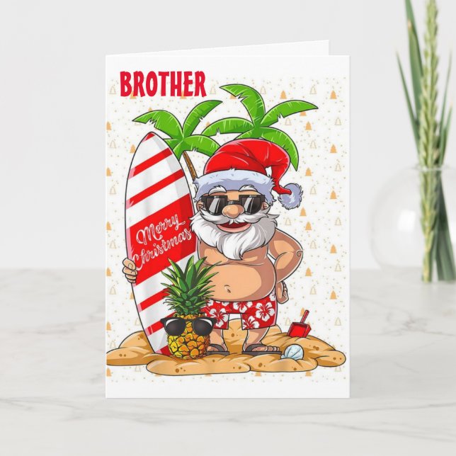 *BROTHER* TIME TO SPREAD COOL HOLIDAY CHEER TO YOU CARD (Front)