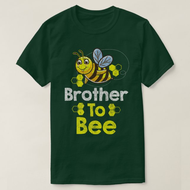 Brother To Bee Gender Reveal Vintage  T-Shirt (Design Front)