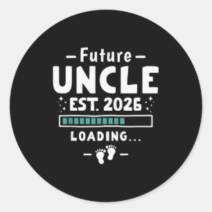 Brother To Uncle Pregnancy Announcement - Future U Classic Round Sticker