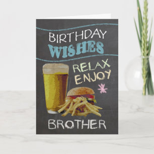 Brother Trendy Chalk Board Effect, With Beer Card