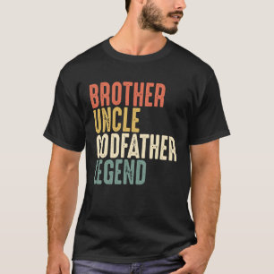 Brother Uncle Godfather Legend Christmas From God T-Shirt