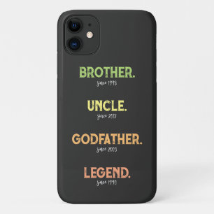 Brother Uncle Godfather Legend Since Year Case-Mate iPhone Case