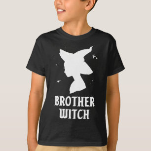 Brother Witch Funny Spooky Matching Halloween T-Shirt