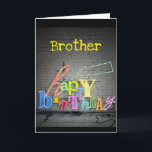 **BROTHER** WRITING IS ON THE WALL BIRTHDAY CARD<br><div class="desc">TELL YOUR ***TWIN*** HOW MUCH YOU WISH HER A "VERY HAPPY BIRTHDAY"THANKS FOR STOPPING BY 1 OF MY 8 STORES!!</div>