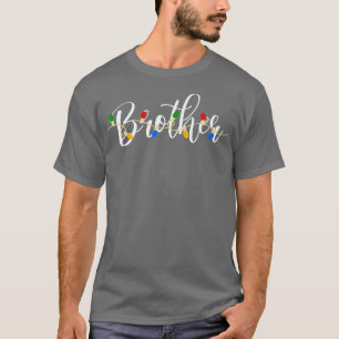 Brother Xmas Light Family Matching Christmas Group T-Shirt