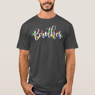 Brother Xmas Light Family Matching Christmas Group T-Shirt