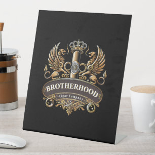 Brotherhood Cigar Company Pedestal Sign