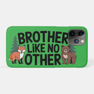 Brotherhood Graphic: Fox and Bear Illustration Case-Mate iPhone Case