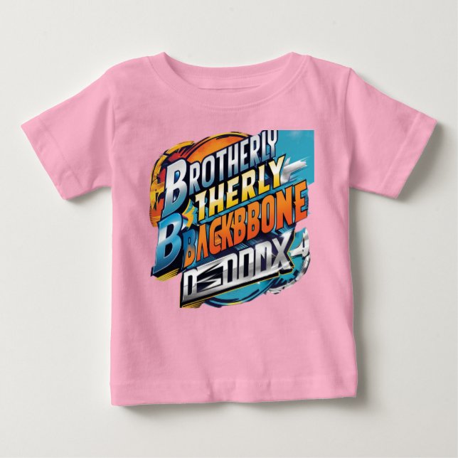 Brotherly Backbone Baby T-Shirt (Front)