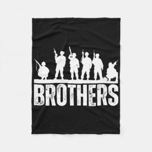 Brothers Deployed Military Servicemen Troops Veter Fleece Blanket