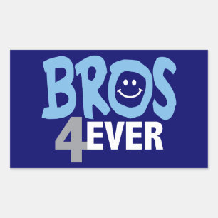 Brothers Forever Rectangular Sticker