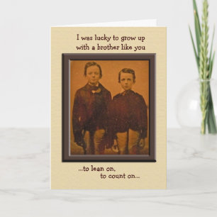 Brothers Humourous Birthday Card