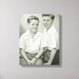 Brothers in Studio Canvas Print