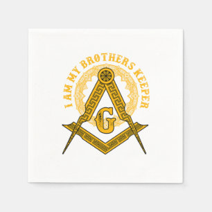 Brothers Keeper Illuminati Symbol Masonic Conspira Napkin