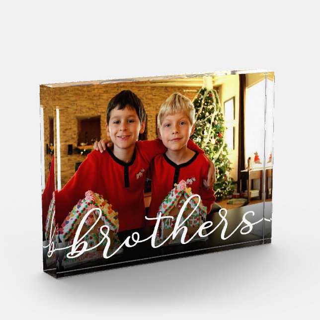 Brothers Modern Photo Block (Left)