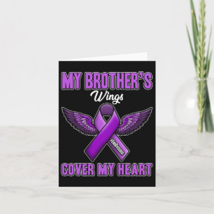 Brother's Wings Cover My Heart End Overdose Card