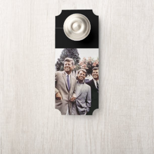 Brothers with President John Kennedy White House Door Hanger