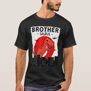 BrotherSaurus Boys Birthday Party Promoted to Big T-Shirt