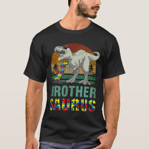 Brothersaurus Dinosaur Rex Brother Saurus Autism A T-Shirt