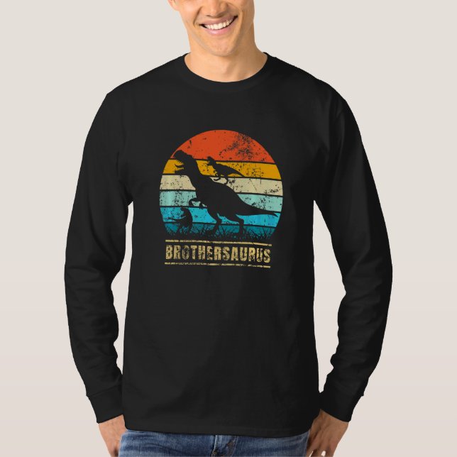 Brothersaurus rex Brother Saurus Dinosaur T-Shirt (Front)