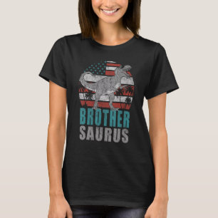 Brothersaurus Rex Dinosaur Brother Saurus American T-Shirt