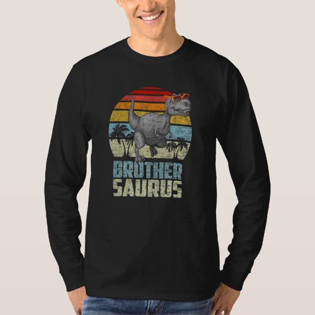 Brothersaurus Rex Dinosaur Brother Saurus Family M T-Shirt (Front)