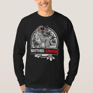 Brothersaurus T Rex Dinosaur Brother Saurus Family T-Shirt