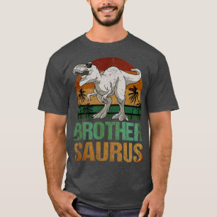 Brothersaurus T Rex Dinosaur Brother Saurus Vintag T-Shirt